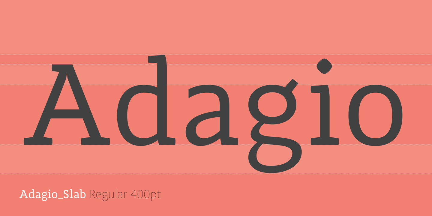 Пример шрифта Adagio Slab #1